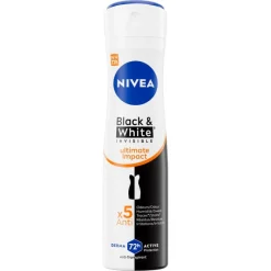 NIVEA Black & White Ultimate Impact Deodorant Spray 150 ML