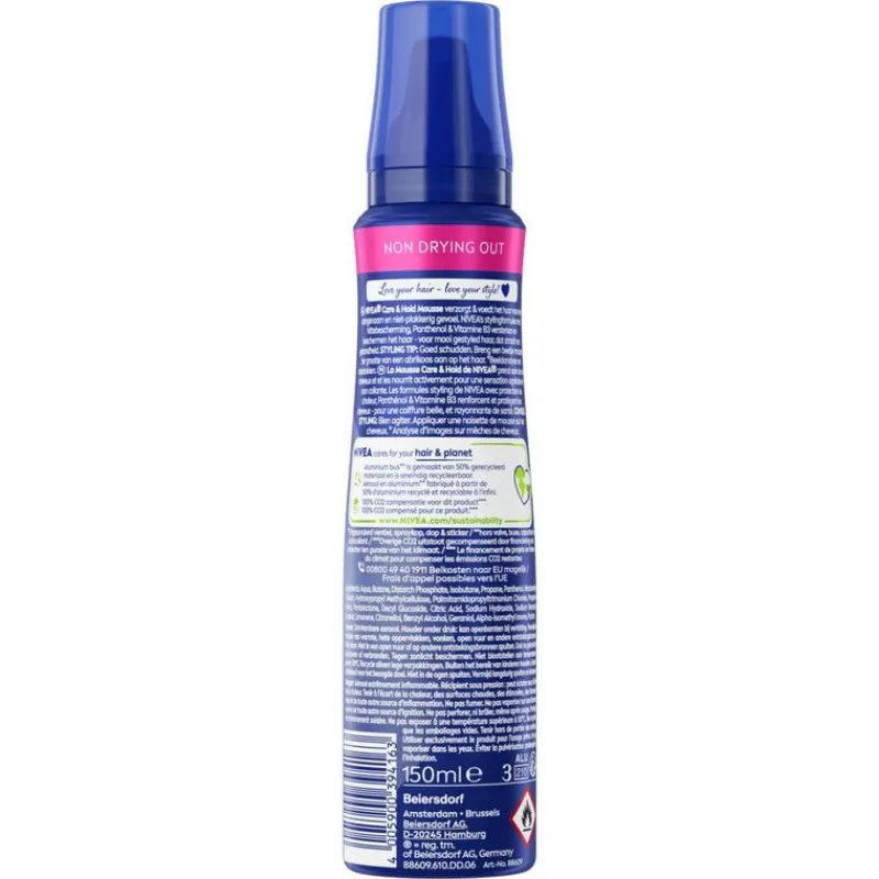 NIVEA Care & Hold Styling Mousse 150 ML
