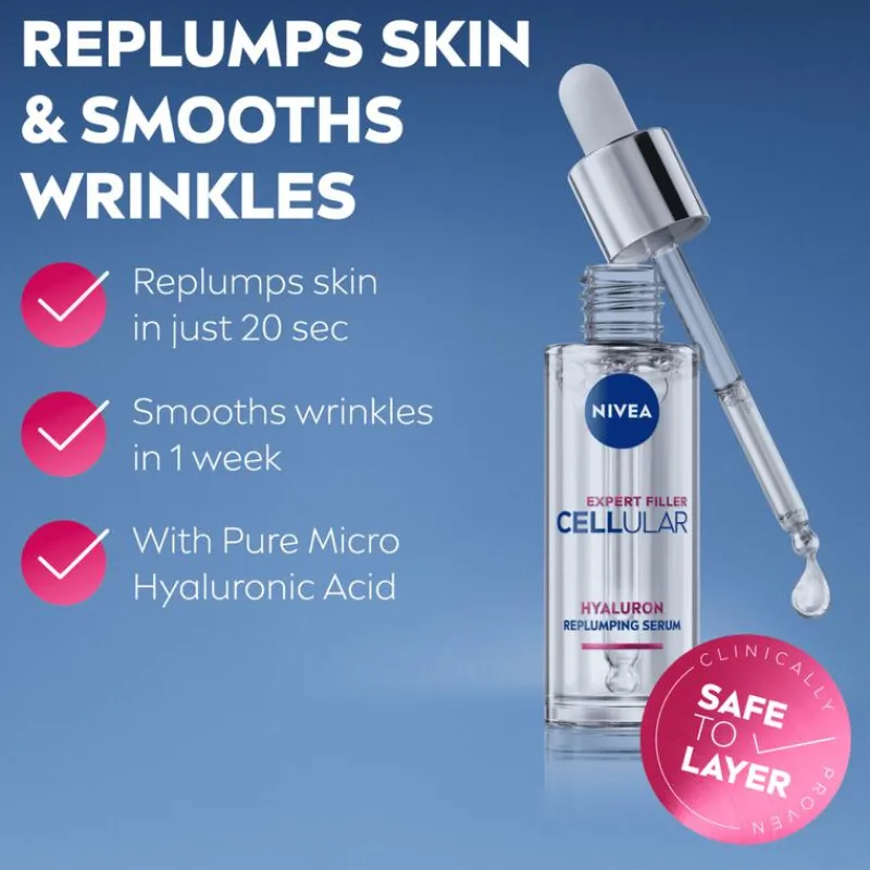 NIVEA Cellular Expert Filler Hyaluron Opvullend Serum 30ml