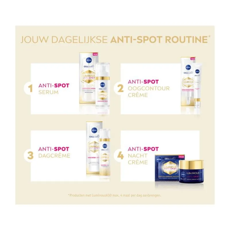 NIVEA Cellular Luminous Anti-Pigment Fluid Cream SPF50