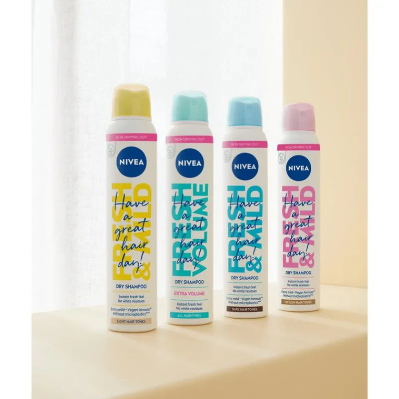 NIVEA Fresh Revive 3-In-1 Droogshampoo Voor Donker Haar 200 ML