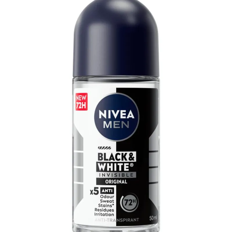 NIVEA MEN Black & White Invisible Original Deodorant Roller 50 ML