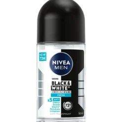 NIVEA MEN Black & White Invisible Fresh Deodorant Roller 50 ML