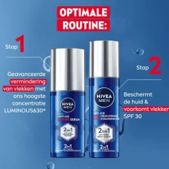 NIVEA MEN 2-in-1 Anti-Age Luminous630 Moisturizer SPF30 50 ML