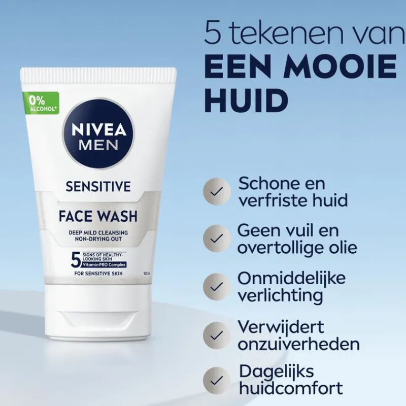 NIVEA MEN Sensitive Face Wash 100 ML