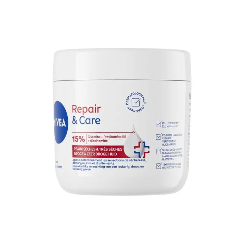 NIVEA Repair & Care Intensief Hydraterende Bodycrème 400 ML