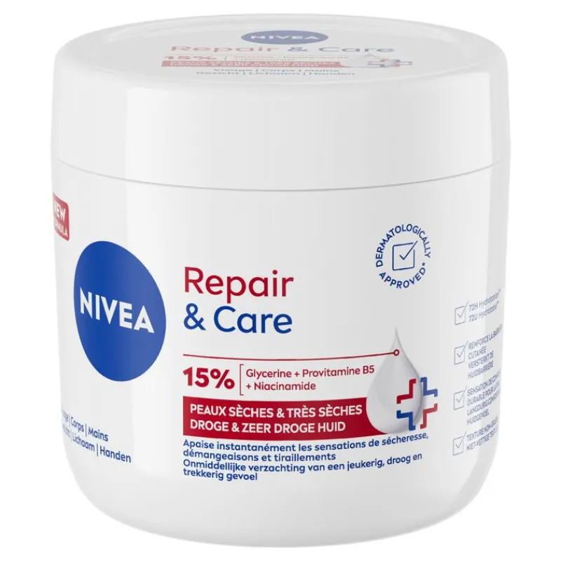 NIVEA Repair & Care Intensief Hydraterende Bodycrème 400 ML