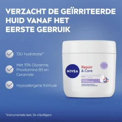 NIVEA Repair & Care Sensitive Intensief Hydraterende Bodycrème 400ml