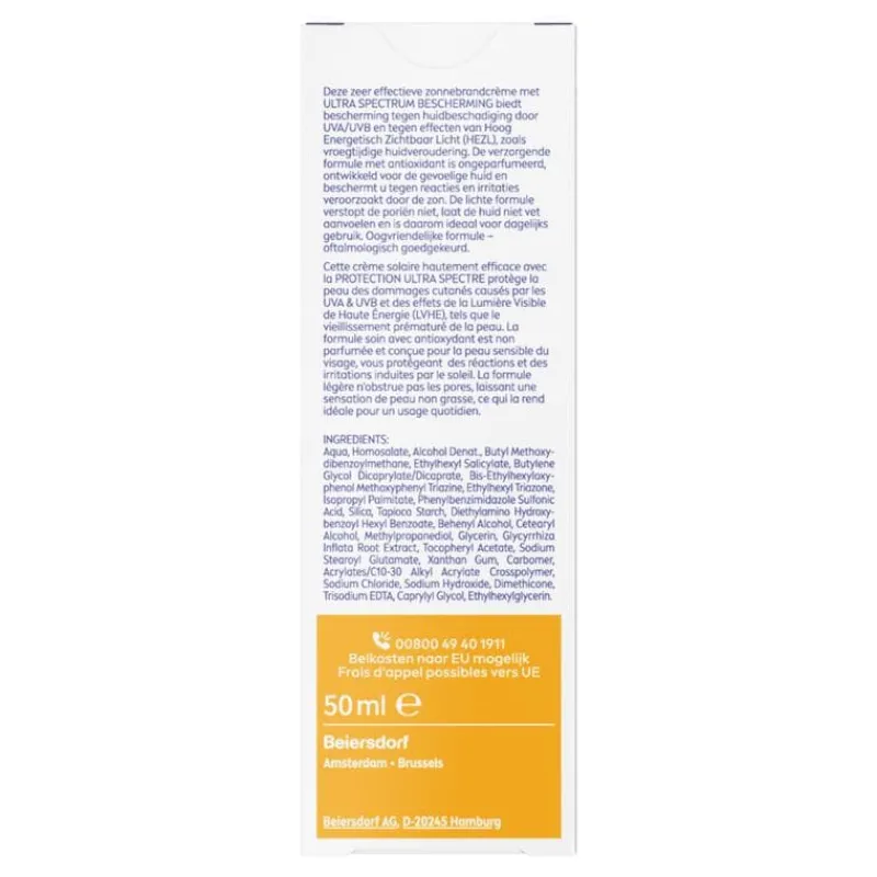 NIVEA SUN Gezichtszonnecrème Sensitive SPF50 50 ML