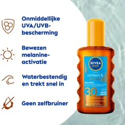 NIVEA SUN Protect & Bronze Zonneoliespray SPF30 200ML
