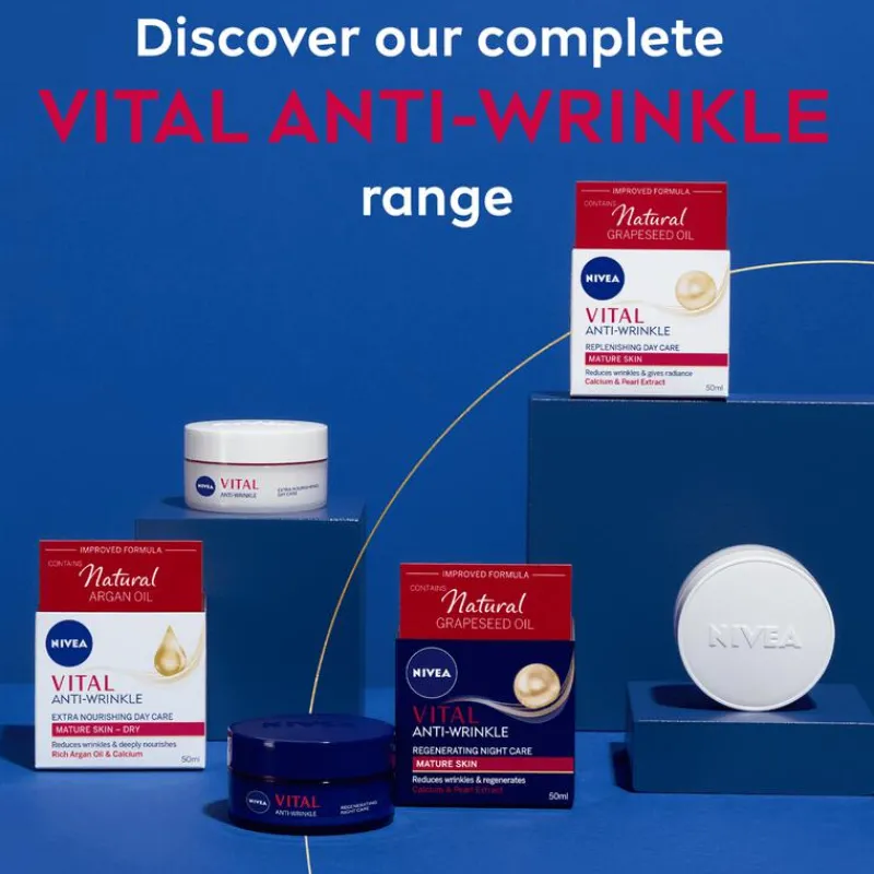 NIVEA Vital Herstellende Nachtcrème Oudere Huid 50 ML