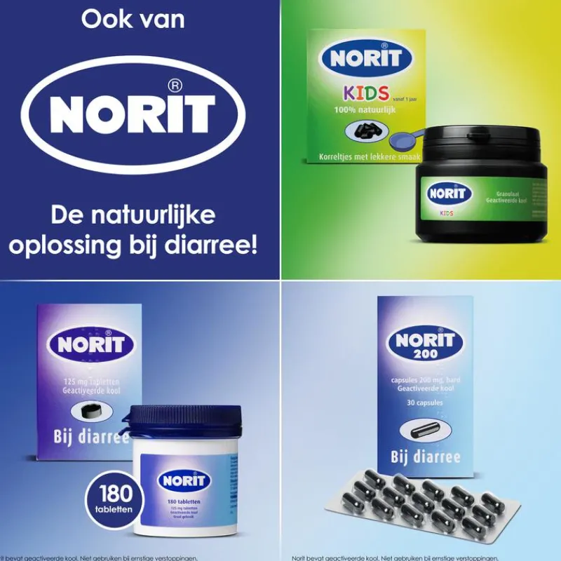 Norit 125 mg 50 tabletten