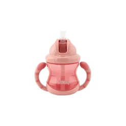 Nûby Nuby Flip-It Antilekbeker Handvaten Roze 12 Maanden