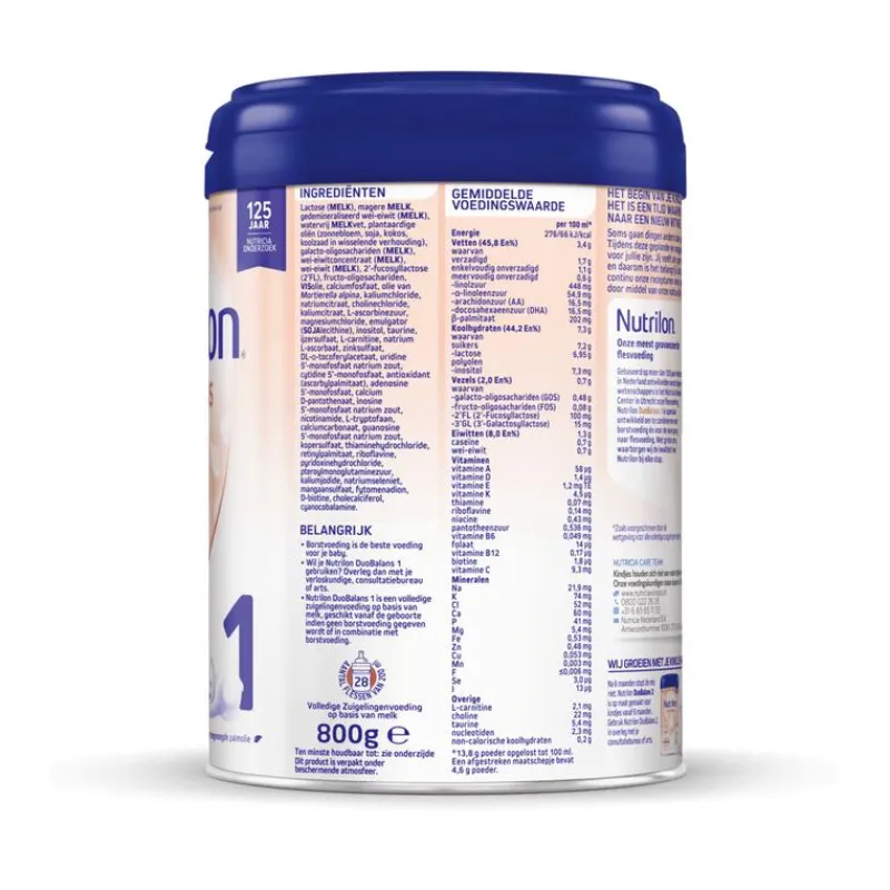 Nutrilon Duobalans 1 Zuigelingenvoeding Baby Vanaf De Geboorte 800 gram