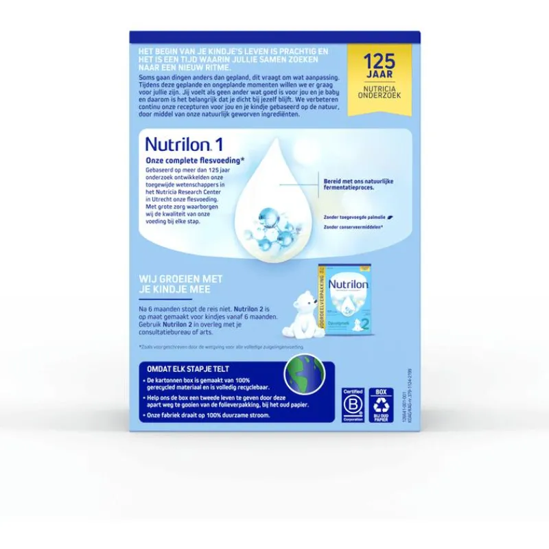 Nutrilon 1 Volledige Zuigelingenvoeding Baby 0-6 Maanden 1200 gram