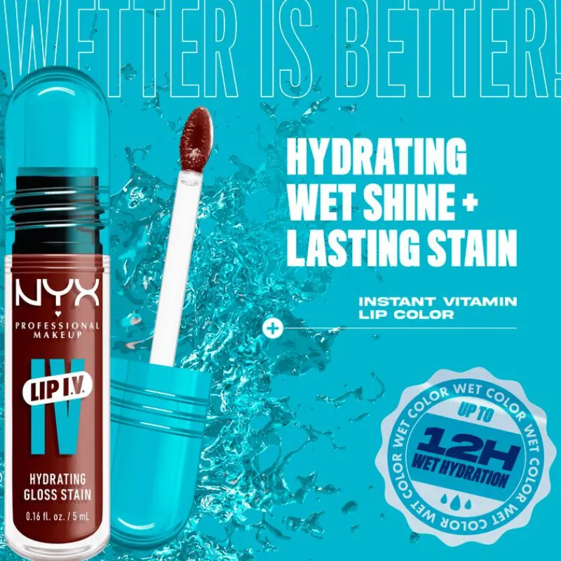 NYX Professional Makeup Lip IV Hydraterende Lipgloss Mocha Me Wet
