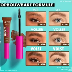 NYX Professional Makeup Thick It. Stick It! Wenkbrauwmascara 5 Cool Ash Brown