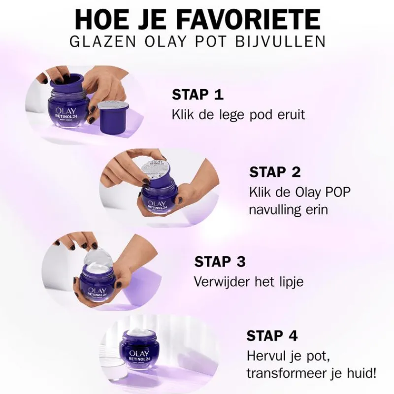 Olay Retinol24 Nachtcrème Navulling 50 ML