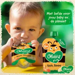 Olvarit Knijpfruit Appel Banaan