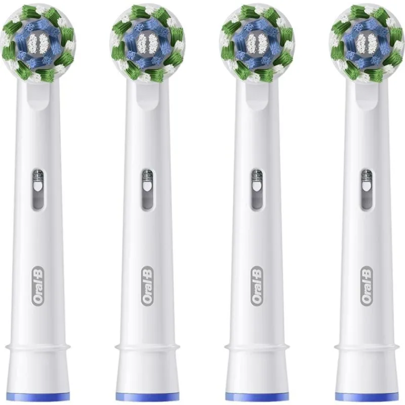 Oral-B Cross Action Opzetborstels Wit - 4 Stuks