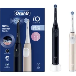 Oral-B iO 2 Duo Zwart & Roze 2 Elektrische Tandenborstels