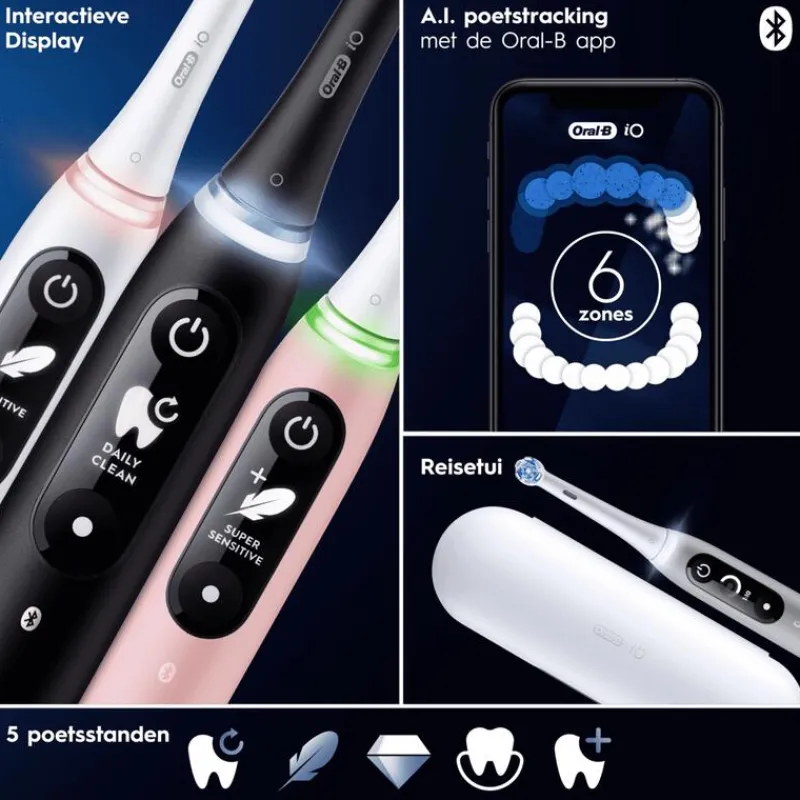 Oral-B iO 6N Zwart Elektrische Tandenborstel