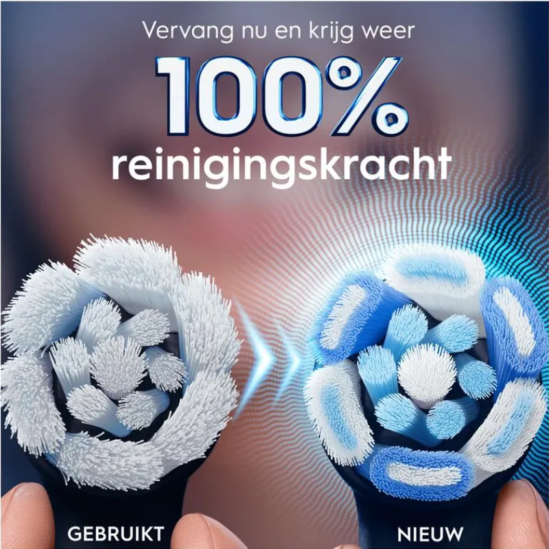 Oral-B iO Ultimate Clean Opzetborstels Zwart 2 Stuks
