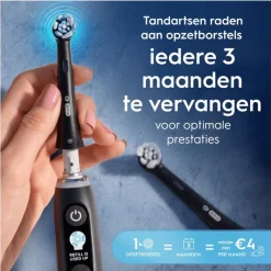 Oral-B iO Ultimate Clean Opzetborstels Zwart 6 Stuks