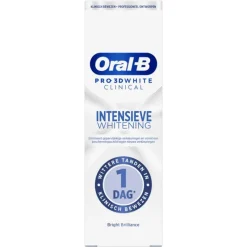 Oral-B Pro 3D White Clinical Intensieve Whitening Bright Brilliance Tandpasta 75 ML