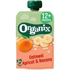 Organix Bio Knijpfruit Havermout, Abrikoos, Banaan