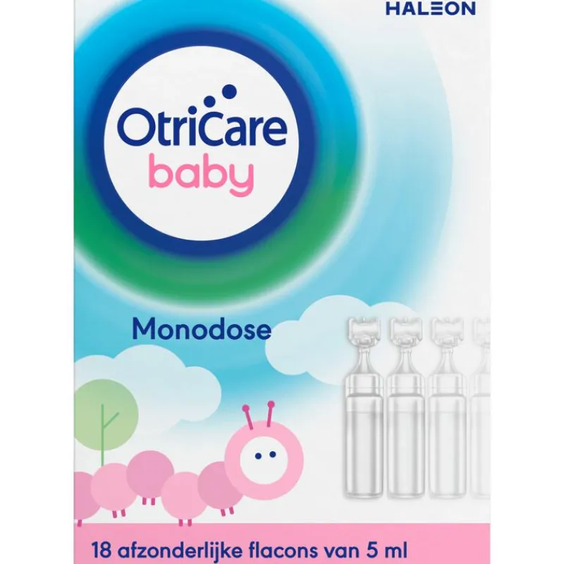 OtriCare Baby Monodose Zoutoplossing bij een Verstopte Neus 18 x 5 ML