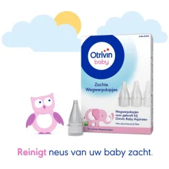 OtriCare Baby wegwerpdopjes bij Aspirator neusjesreiniger 10 stuks