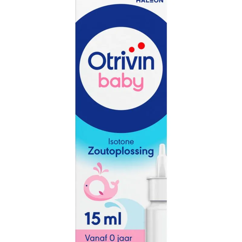 Otrivin Baby Zoutoplossing Neusspray bij een Verstopte Neus 15 ML