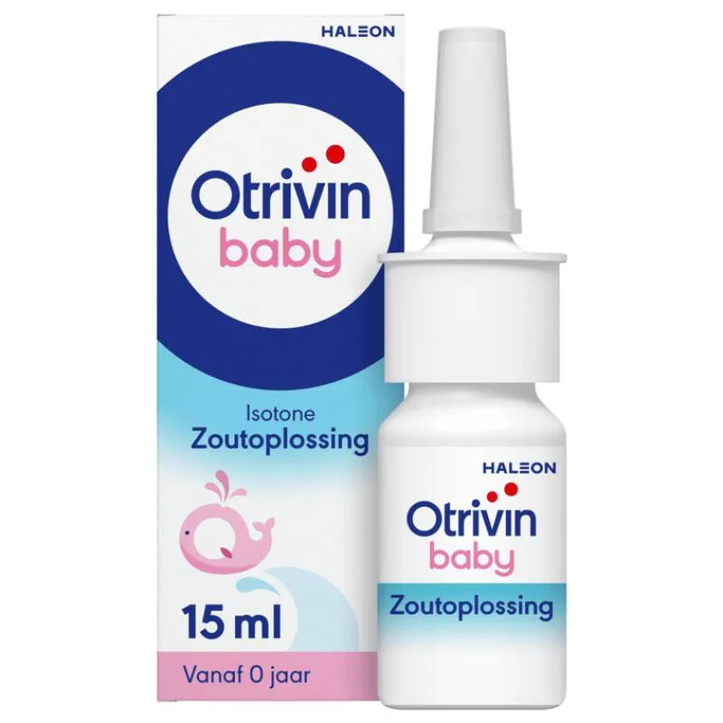 Otrivin Baby Zoutoplossing Neusspray bij een Verstopte Neus 15 ML