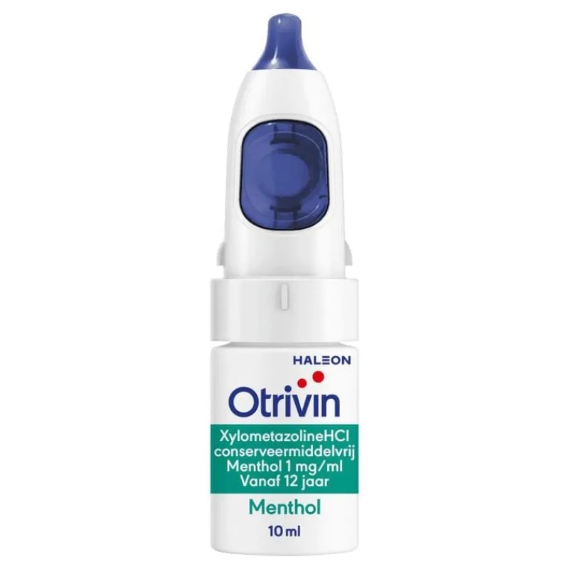 Otrivin Menthol Xylometazoline HCI 1 mg/ml Neusspray bij een Verstopte Neus 10 ML