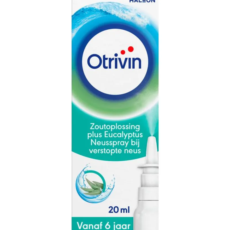 Otrivin Zoutoplossing Plus Eucalyptus Neusspray bij een Verstopte Neus 20 ML