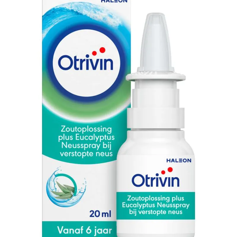 Otrivin Zoutoplossing Plus Eucalyptus Neusspray bij een Verstopte Neus 20 ML