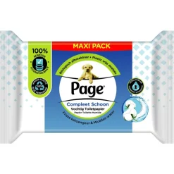 Page Vochtig Toiletpapier Compleet Schoon Maxi Voordeelverpakking