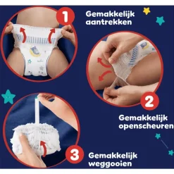 Pampers Baby Dry Night Pants Luierbroekjes Maat 4 9-15 KG 40 Stuks
