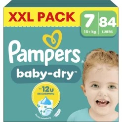 Pampers Baby Dry XXL Pack Luiers Maat 7 15+ KG 84 Stuks