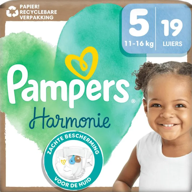 Pampers Harmonie Luiers Maat 5 11-16 KG 19 Stuks