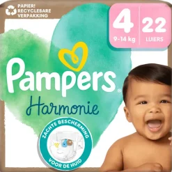 Pampers Harmonie Luiers Maat 4 9-14 KG 22 Stuks