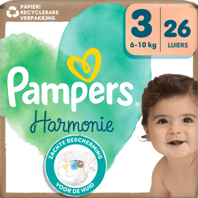 Pampers Harmonie Luiers Maat 3 6-10 KG 26 Stuks