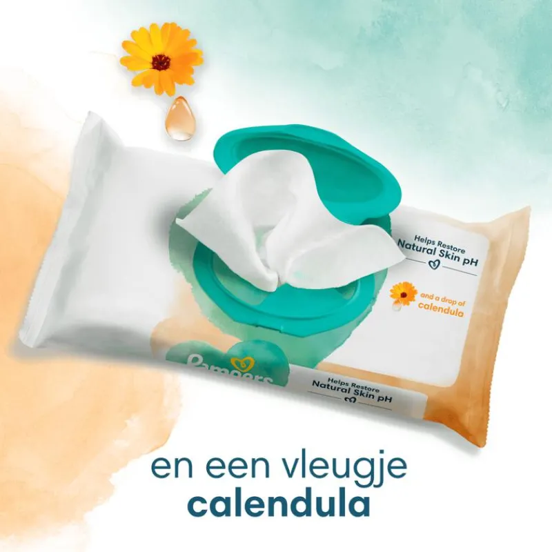 Pampers Harmonie Protect & Care Calendula Billendoekjes 44 Stuks
