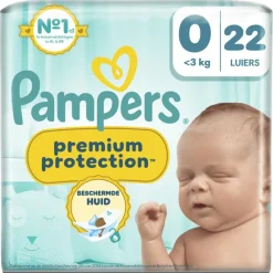 Pampers Premium Protection Luiers Maat 0 0-3 KG 22 Stuks