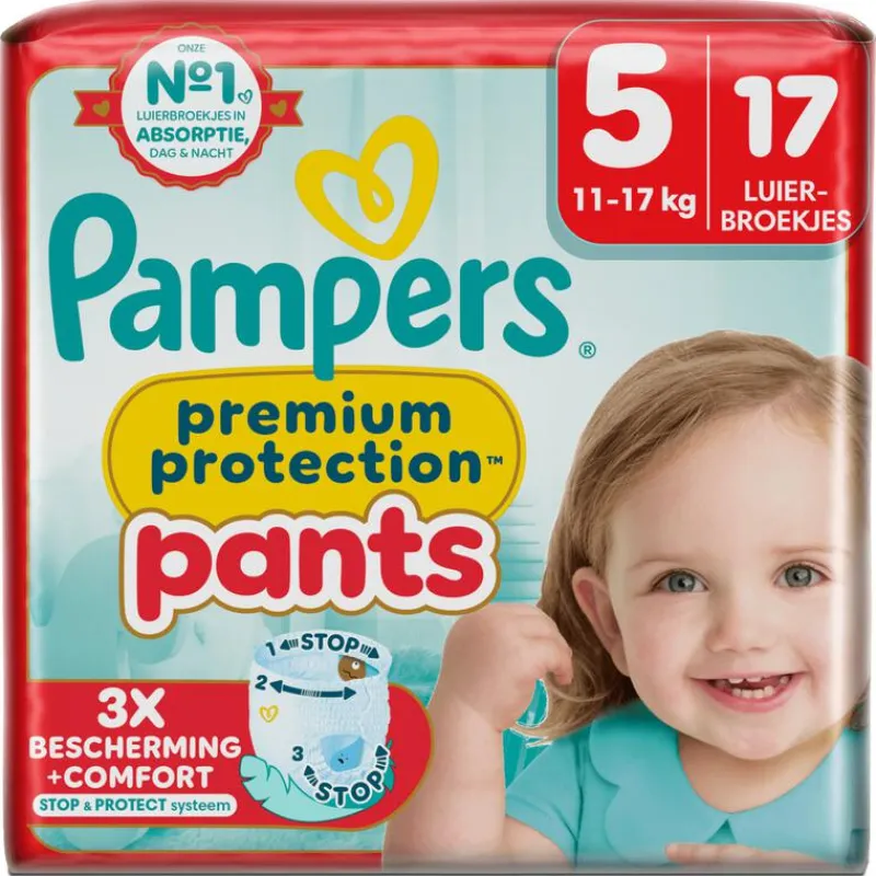 Pampers Premium Protection Pants Luierbroekjes Maat 5 11-17 KG 17 Stuks