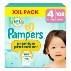 Pampers Premium Protection XXL Pack Luiers Maat 4 9-14 KG 108 Stuks