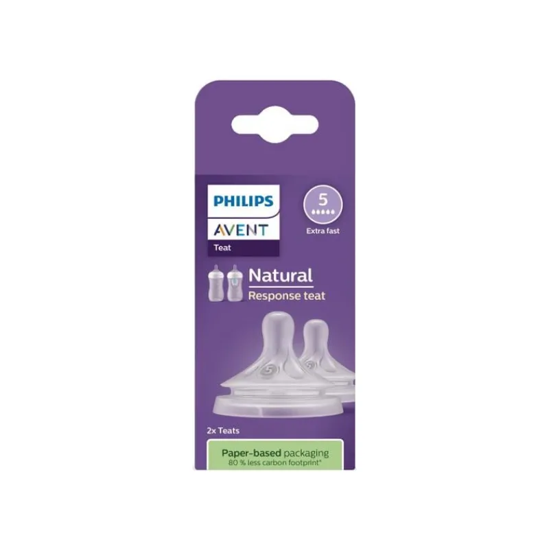 Philips Avent Flesspeen Natural SCY965/02 6,0 T5 2 stuks
