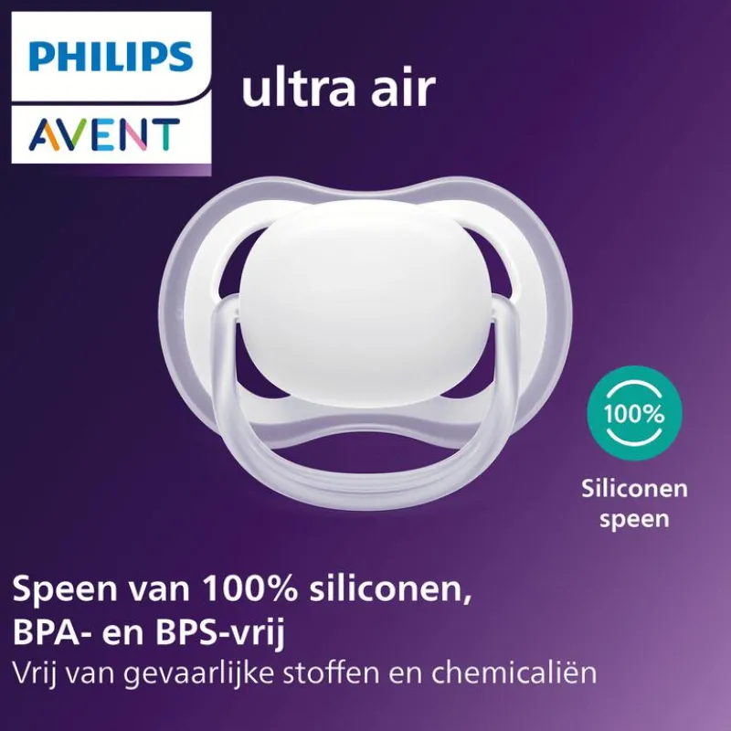Philips Avent Fopspeen Ultra Air Day 6-18M Double Pack - SCF087/11
