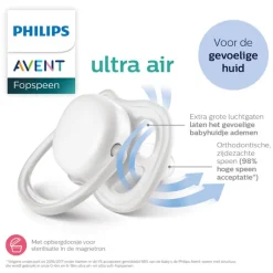 Philips Avent Fopspeen Ultra Air Day 18M+ Double Pack - SCF349/50
